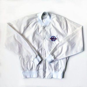 Rare Vintage 1988 Chalk Line MLB All Star Game White Satin‎ Windbreaker Jacket